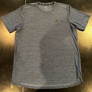 Adidas Dark Blue and Black Aeroready Athletic Shirt